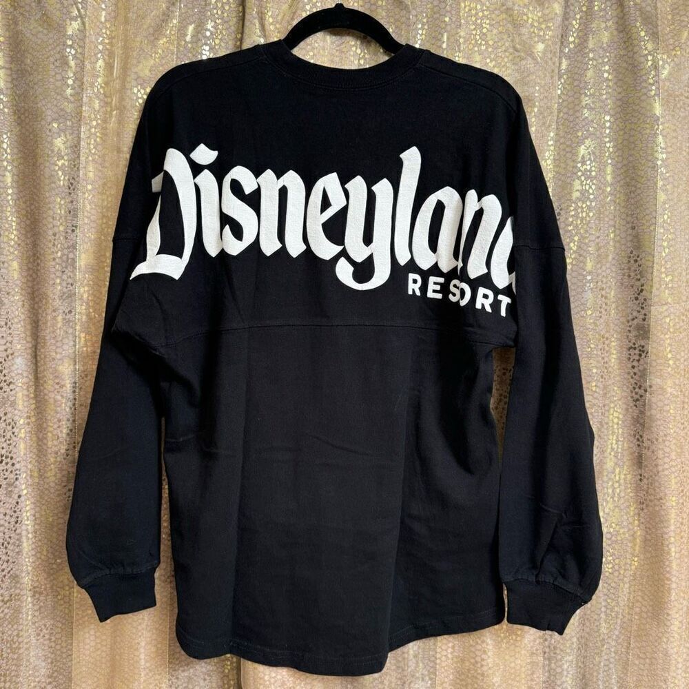 Disney Black White Long Sleeve Pullover Unisex Spirit Jersey Oversized XS